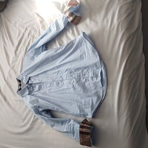 Burberry Blue Dress Shirt